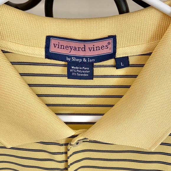 Vineyard Vines Striped Long Sleeve Polo Shirt - Picture 7 of 14